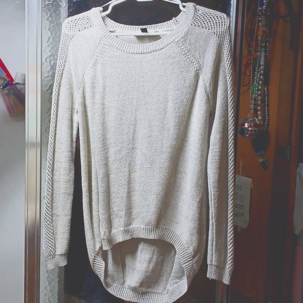 Silver sparkly sweater